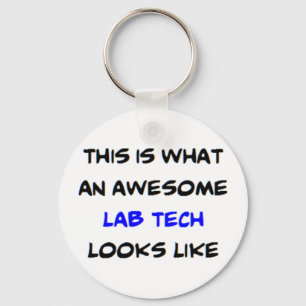 lab tech, awesome key ring