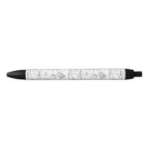 Lab tech black ink pen