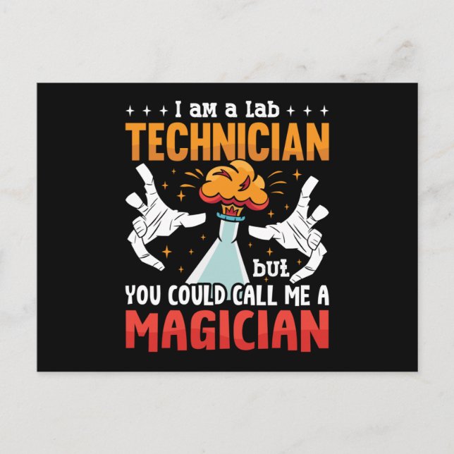Lab Tech I Am A Lab Technician Laboratory Science Postcard (Front)