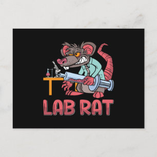 Lab Tech Lab Rat Laboratory Chemist Technician Postcard