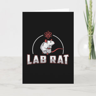 Lab Tech Lab Rat Laboratory Science Technician Card