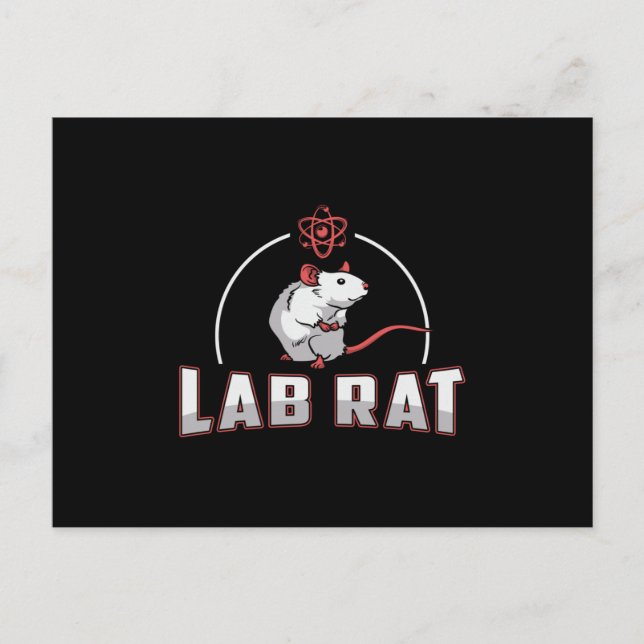Lab Tech Lab Rat Laboratory Science Technician Postcard (Front)