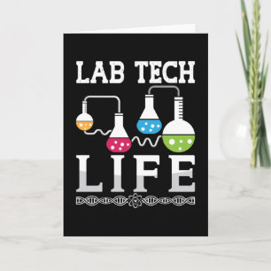Lab Tech Life Chemist Doctor Laboratory Technician Card