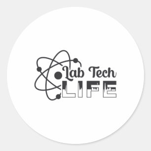 Lab Tech Life Laboratory Science Doctor Technician Classic Round Sticker