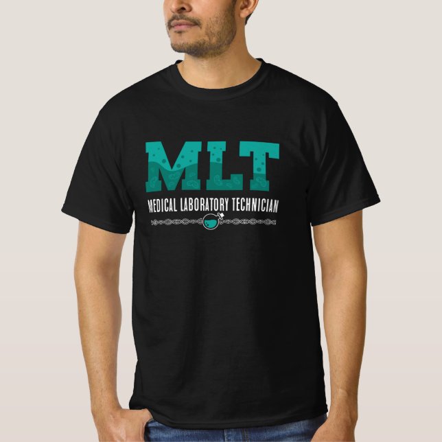 Lab Tech MLT Medical Laboratory Technician Science T-Shirt (Front)