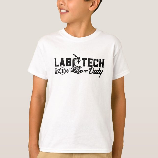 Lab Tech On Duty Science Laboratory Technician T-Shirt (Front)