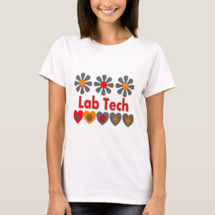 Lab Tech RETRO flowers T-Shirt