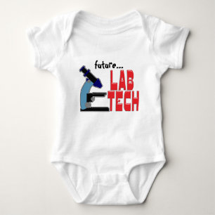 LAB TECH with MICROSCOPE Baby Bodysuit