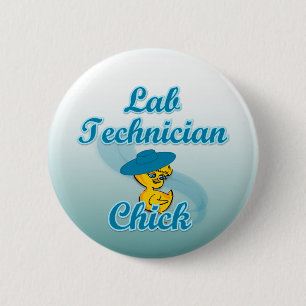 Lab Technician Chick #3 6 Cm Round Badge