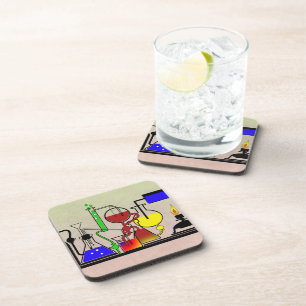 LAB WARE - LABORATORY GLASSWARE MAD SCIENTIST COASTER