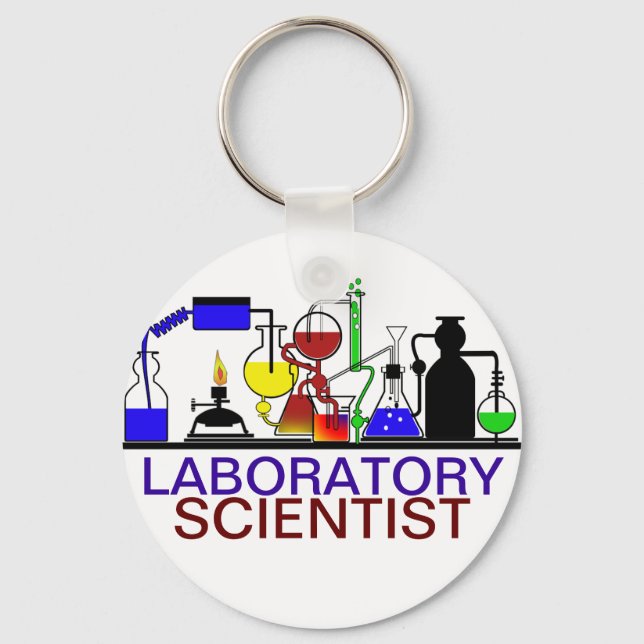 LAB WARE - LABORATORY GLASSWARE SETUP KEY RING (Front)