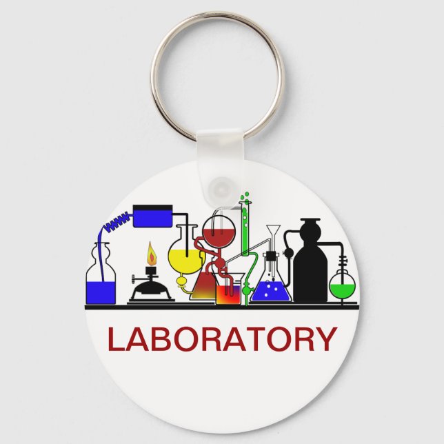 LAB WARE - LABORATORY GLASSWARE SETUP KEY RING (Front)