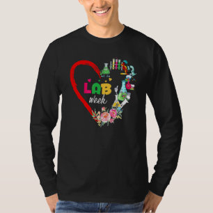 Lab Week 2022 Laboratory Tech Heart Technologist T-Shirt