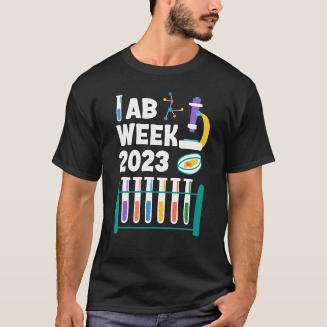 Lab Week 2023 Laboratory Workers  Technologist Fan T-Shirt (Front)