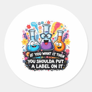 Lab Week 2025 Mystery Machine Medical Lab Design  Classic Round Sticker