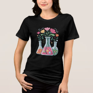 Lab Week Floral Chemistry – Fun Science Tri-Blend Shirt