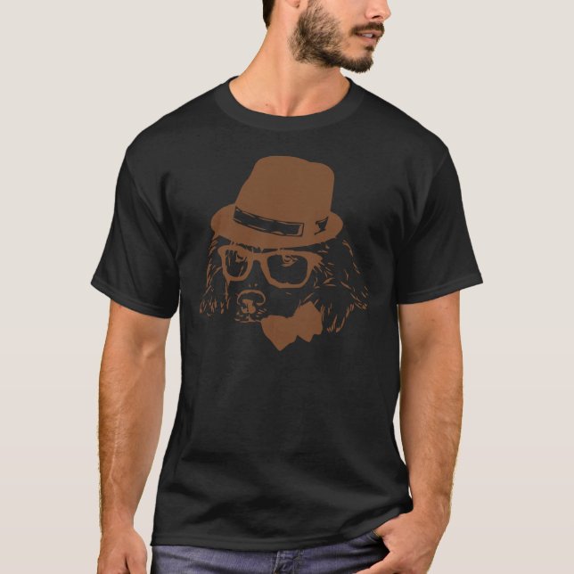 Lab With Hat And Sunglass T-Shirt (Front)