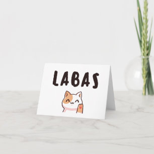 Labas, Lithuanian greeting  Card