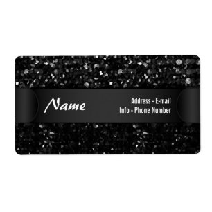 Label Crystal Bling Strass