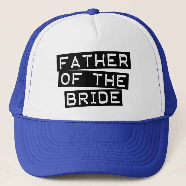 Label Father of the Bride Trucker Hat (Front)