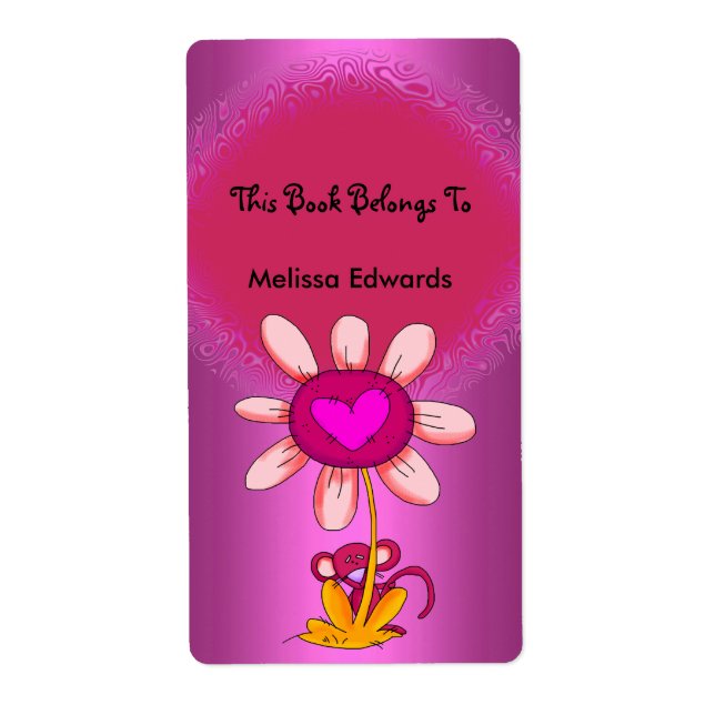 Label Kids Book Labels Stickers Large Size (Front)