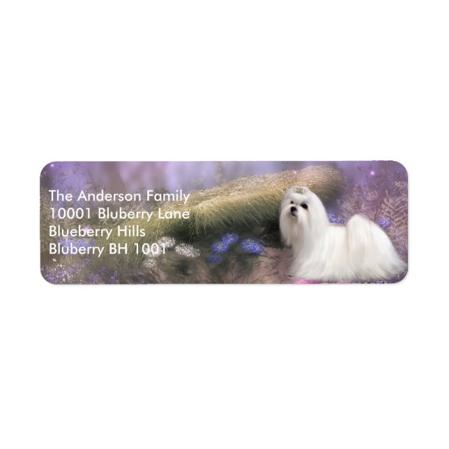 Label Return Address Maltese (Front)