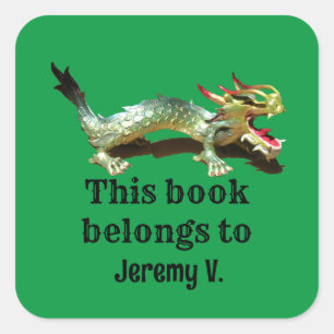 Label - This Book Belongs to Dragon