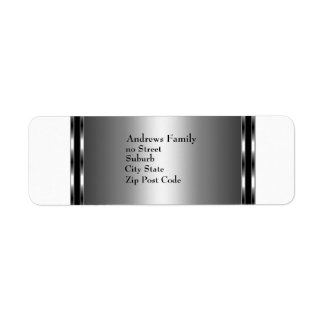 Label White & Silver Simple