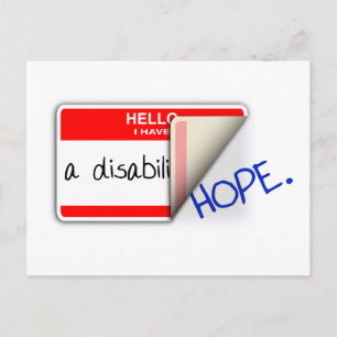 Labelled Disabled Postcard