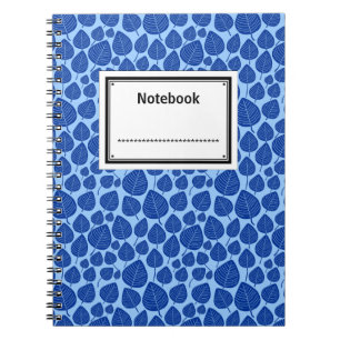 Labelled - Shades of Blue Spiral Notebook