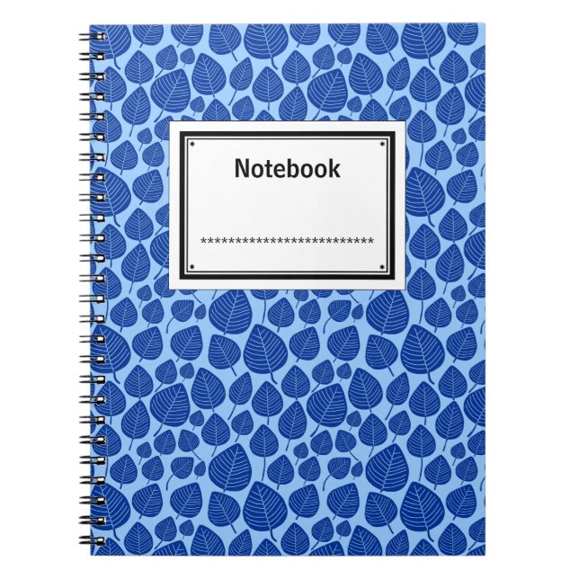 Labelled - Shades of Blue Spiral Notebook (Front)