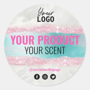 Labels For Spa And Skincare Pink Blue
