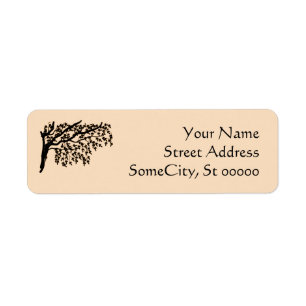 Labels, Return - Weeping Branches (brown)