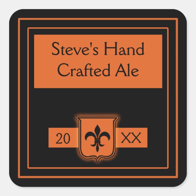 Labels to Customise for Home Brew (Front)