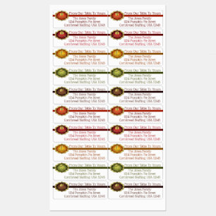Labels - Waterproof Happy Thanksgiving Collection