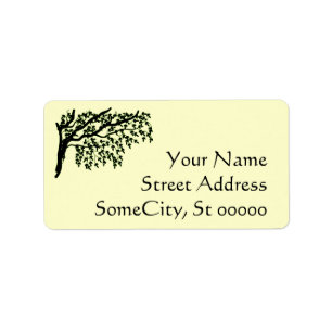 Labels - Weeping Branches with Address