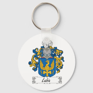 Labia Family Crest Key Ring