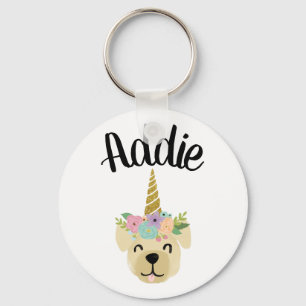 Labicorn - Labrador Retriever Unicorn - Yellow Lab Key Ring