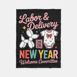 Labor &amp; Delivery 2026 New Year Welcome Committ Fleece Blanket