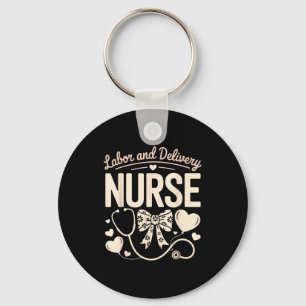 Labor & delivery nurse valentine's day l&d key ring