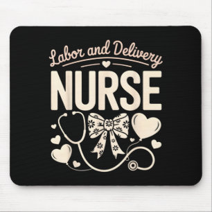 Labor & delivery nurse valentine's day l&d mouse pad