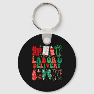 Labor And Delivery Nurse Christmas L&amp;d Nursing Key Ring