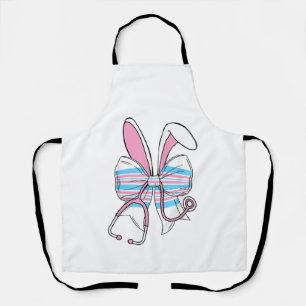 Labor And Delivery Nurse Easter Bunny Ears Baby Bl Apron