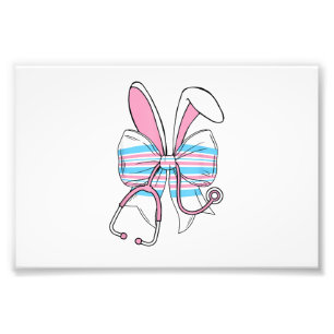 Labor And Delivery Nurse Easter Bunny Ears Baby Bl Photo Print