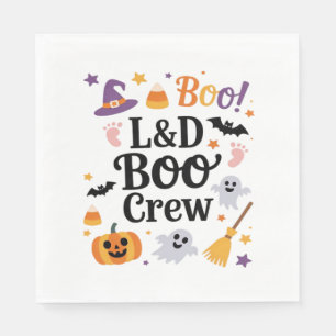 Labor and Delivery Nurse Halloween Pumpkin Ghost A Napkin