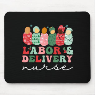 Labor And Delivery Nurse Shirt L&amp;d Nurse Chris Mouse Pad