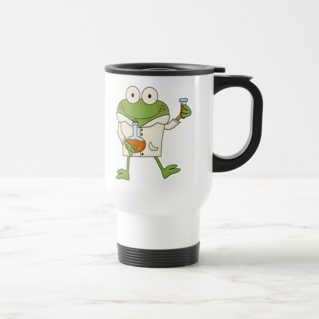 Laboratory Frog Travel Mug (Right)