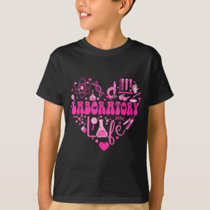 Laboratory Heart Valentine Lab Technologist Scienc T-Shirt