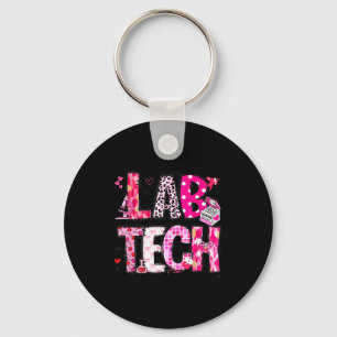 Laboratory Tech Valentines Day Medical Lab Tech La Key Ring