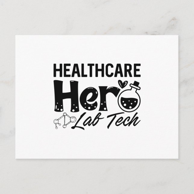 Laboratory Technician Healthcare Hero Lab Tech Postcard (Front)
